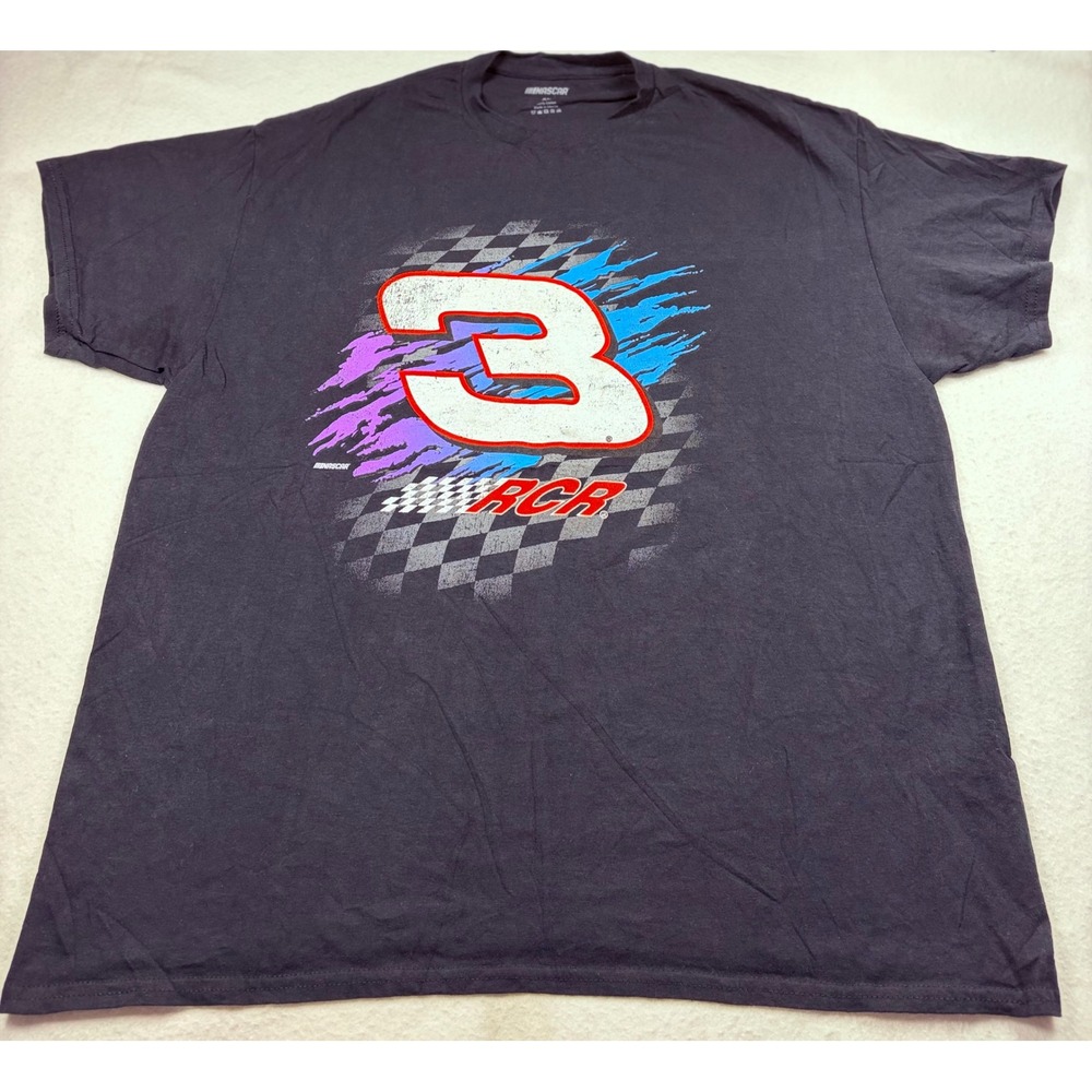 NASCAR RCR Richard Childress Racing Number 3 Graphic T-Shirt Mens XL Black